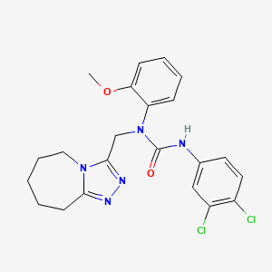 3-(3,4-dichlorophenyl)-1-(2-methoxyphenyl)-1-(6,7,8,9-tetrahydro-5H-[1,2,4]triazolo[4,3-a]azepin-3-ylmethyl)urea