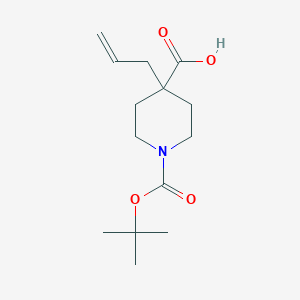 molecular formula C14H23NO4 B112619 1-Boc-4-烯丙基-4-哌啶甲酸 CAS No. 426842-70-8