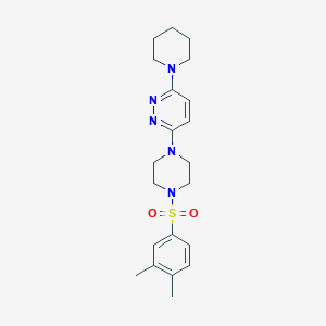 3-[4-(3,4-Dimethylbenzenesulfonyl)piperazin-1-YL]-6-(piperidin-1-YL)pyridazine