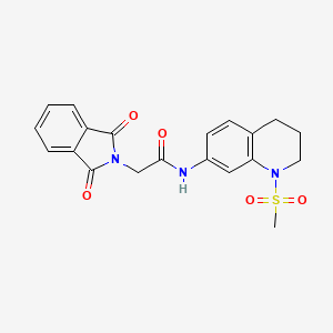 2-(1,3-dioxoisoindolin-2-yl)-N-(1-(methylsulfonyl)-1,2,3,4-tetrahydroquinolin-7-yl)acetamide