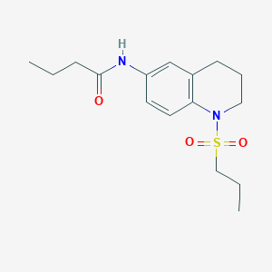 N-(1-(propylsulfonyl)-1,2,3,4-tetrahydroquinolin-6-yl)butyramide