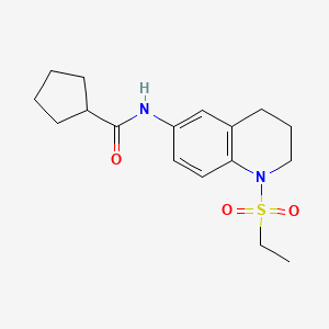 N-(1-(ethylsulfonyl)-1,2,3,4-tetrahydroquinolin-6-yl)cyclopentanecarboxamide