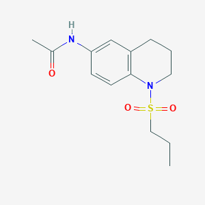 N-(1-(propylsulfonyl)-1,2,3,4-tetrahydroquinolin-6-yl)acetamide