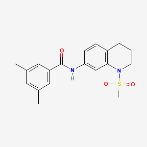 N-(1-Methanesulfonyl-1,2,3,4-tetrahydroquinolin-7-YL)-3,5-dimethylbenzamide