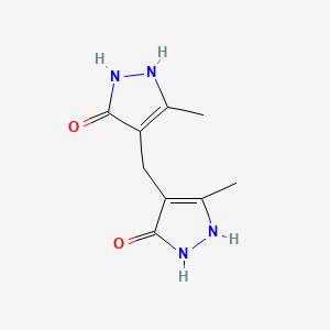 4-[(3-hydroxy-5-methyl-1H-pyrazol-4-yl)methyl]-5-methyl-1H-pyrazol-3-ol