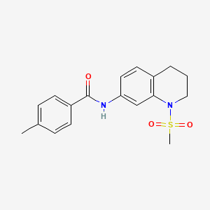 N-(1-Methanesulfonyl-1,2,3,4-tetrahydroquinolin-7-YL)-4-methylbenzamide