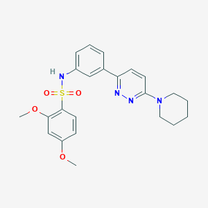 2,4-dimethoxy-N-(3-(6-(piperidin-1-yl)pyridazin-3-yl)phenyl)benzenesulfonamide