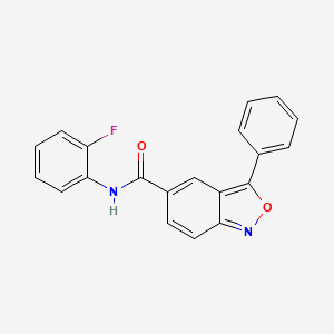 N-(2-fluorophenyl)-3-phenyl-2,1-benzoxazole-5-carboxamide