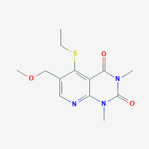 5-(ethylthio)-6-(methoxymethyl)-1,3-dimethylpyrido[2,3-d]pyrimidine-2,4(1H,3H)-dione