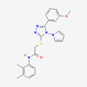 N-(2,3-dimethylphenyl)-2-{[5-(3-methoxyphenyl)-4-(1H-pyrrol-1-yl)-4H-1,2,4-triazol-3-yl]sulfanyl}acetamide