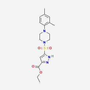 ethyl 3-{[4-(2,4-dimethylphenyl)piperazin-1-yl]sulfonyl}-1H-pyrazole-5-carboxylate