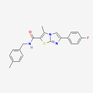 6-(4-fluorophenyl)-3-methyl-N-(4-methylbenzyl)imidazo[2,1-b]thiazole-2-carboxamide