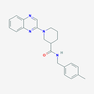 N-[(4-methylphenyl)methyl]-1-(quinoxalin-2-yl)piperidine-3-carboxamide