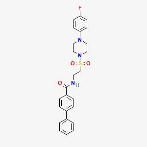 N-(2-((4-(4-fluorophenyl)piperazin-1-yl)sulfonyl)ethyl)-[1,1'-biphenyl]-4-carboxamide