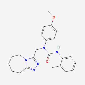 1-(4-methoxyphenyl)-3-(2-methylphenyl)-1-(6,7,8,9-tetrahydro-5H-[1,2,4]triazolo[4,3-a]azepin-3-ylmethyl)urea