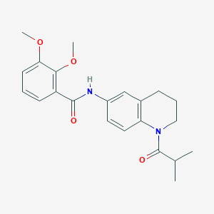 molecular formula C22H26N2O4 B11262285 N-(1-isobutyryl-1,2,3,4-tetrahydroquinolin-6-yl)-2,3-dimethoxybenzamide 