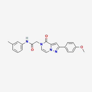 2-[2-(4-methoxyphenyl)-4-oxopyrazolo[1,5-a]pyrazin-5-yl]-N-(3-methylphenyl)acetamide