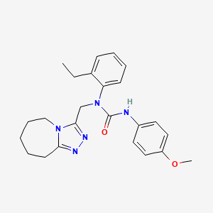 1-(2-ethylphenyl)-3-(4-methoxyphenyl)-1-(6,7,8,9-tetrahydro-5H-[1,2,4]triazolo[4,3-a]azepin-3-ylmethyl)urea