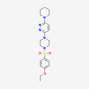 3-[4-(4-Ethoxybenzenesulfonyl)piperazin-1-YL]-6-(piperidin-1-YL)pyridazine