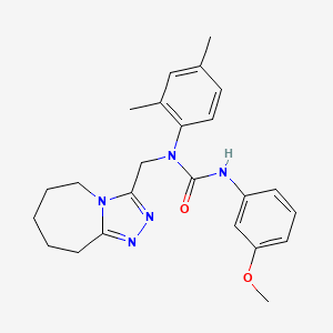 1-(2,4-dimethylphenyl)-3-(3-methoxyphenyl)-1-(6,7,8,9-tetrahydro-5H-[1,2,4]triazolo[4,3-a]azepin-3-ylmethyl)urea