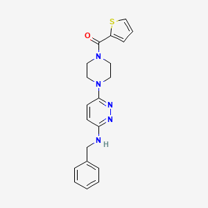 N-Benzyl-6-[4-(thiophene-2-carbonyl)piperazin-1-YL]pyridazin-3-amine