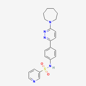 N-{4-[6-(Azepan-1-YL)pyridazin-3-YL]phenyl}pyridine-3-sulfonamide