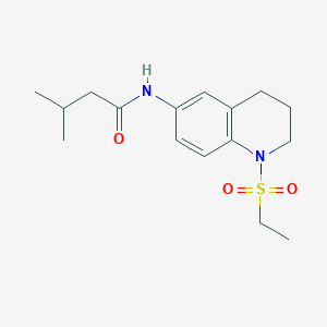 N-(1-(ethylsulfonyl)-1,2,3,4-tetrahydroquinolin-6-yl)-3-methylbutanamide