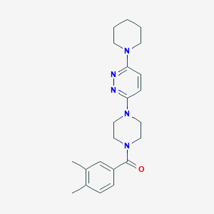 3-[4-(3,4-Dimethylbenzoyl)piperazin-1-YL]-6-(piperidin-1-YL)pyridazine