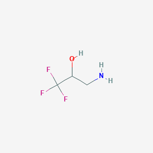molecular formula C3H6F3NO B112625 3-Amino-1,1,1-trifluoropropan-2-ol CAS No. 431-38-9