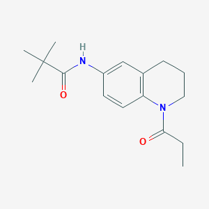 N-(1-propionyl-1,2,3,4-tetrahydroquinolin-6-yl)pivalamide