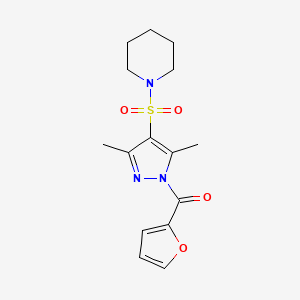 3,5-Dimethyl-4-(piperidylsulfonyl)pyrazolyl 2-furyl ketone