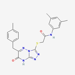 N-(3,5-dimethylphenyl)-2-{[6-(4-methylbenzyl)-7-oxo-7,8-dihydro[1,2,4]triazolo[4,3-b][1,2,4]triazin-3-yl]sulfanyl}acetamide