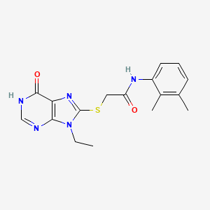 N-(2,3-dimethylphenyl)-2-[(9-ethyl-6-oxo-6,9-dihydro-1H-purin-8-yl)sulfanyl]acetamide