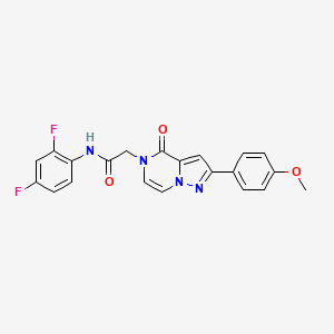 N-(2,4-difluorophenyl)-2-[2-(4-methoxyphenyl)-4-oxopyrazolo[1,5-a]pyrazin-5-yl]acetamide