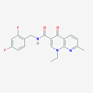 N-(2,4-difluorobenzyl)-1-ethyl-7-methyl-4-oxo-1,4-dihydro-1,8-naphthyridine-3-carboxamide