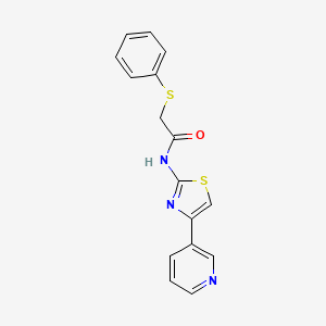 2-(phenylthio)-N-(4-(pyridin-3-yl)thiazol-2-yl)acetamide