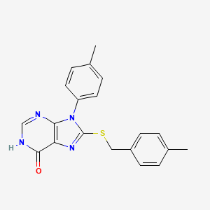 8-[(4-methylbenzyl)sulfanyl]-9-(4-methylphenyl)-1,9-dihydro-6H-purin-6-one