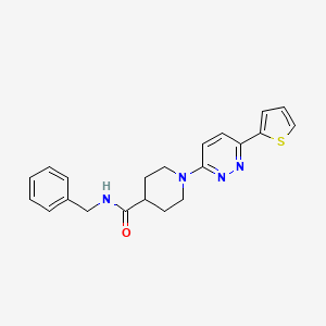 N-Benzyl-1-[6-(thiophen-2-YL)pyridazin-3-YL]piperidine-4-carboxamide