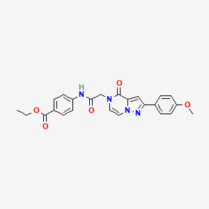 ethyl 4-({[2-(4-methoxyphenyl)-4-oxopyrazolo[1,5-a]pyrazin-5(4H)-yl]acetyl}amino)benzoate