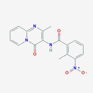 molecular formula C17H14N4O4 B11262685 2-Methyl-N-{2-methyl-4-oxo-4H-pyrido[1,2-A]pyrimidin-3-YL}-3-nitrobenzamide 