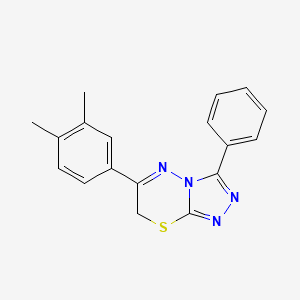 6-(3,4-dimethylphenyl)-3-phenyl-7H-[1,2,4]triazolo[3,4-b][1,3,4]thiadiazine