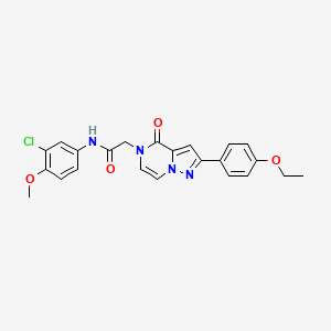 N-(3-chloro-4-methoxyphenyl)-2-[2-(4-ethoxyphenyl)-4-oxopyrazolo[1,5-a]pyrazin-5(4H)-yl]acetamide