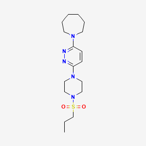 1-{6-[4-(Propylsulfonyl)piperazino]-3-pyridazinyl}azepane