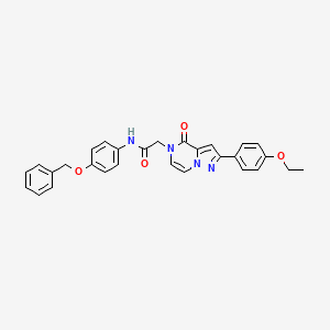 molecular formula C29H26N4O4 B11262772 N-[4-(benzyloxy)phenyl]-2-[2-(4-ethoxyphenyl)-4-oxopyrazolo[1,5-a]pyrazin-5(4H)-yl]acetamide 