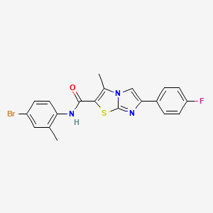 N-(4-bromo-2-methylphenyl)-6-(4-fluorophenyl)-3-methylimidazo[2,1-b][1,3]thiazole-2-carboxamide