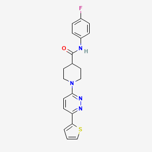 N-(4-Fluorophenyl)-1-[6-(thiophen-2-YL)pyridazin-3-YL]piperidine-4-carboxamide