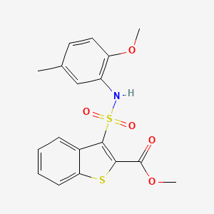 Methyl 3-[(2-methoxy-5-methylphenyl)sulfamoyl]-1-benzothiophene-2-carboxylate