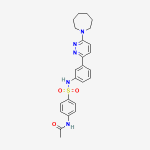 N-[4-({3-[6-(Azepan-1-YL)pyridazin-3-YL]phenyl}sulfamoyl)phenyl]acetamide