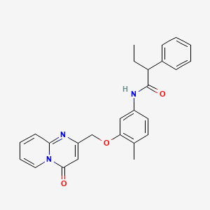 N-[4-Methyl-3-({4-oxo-4H-pyrido[1,2-A]pyrimidin-2-YL}methoxy)phenyl]-2-phenylbutanamide