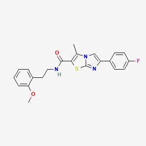 6-(4-fluorophenyl)-N-[2-(2-methoxyphenyl)ethyl]-3-methylimidazo[2,1-b][1,3]thiazole-2-carboxamide